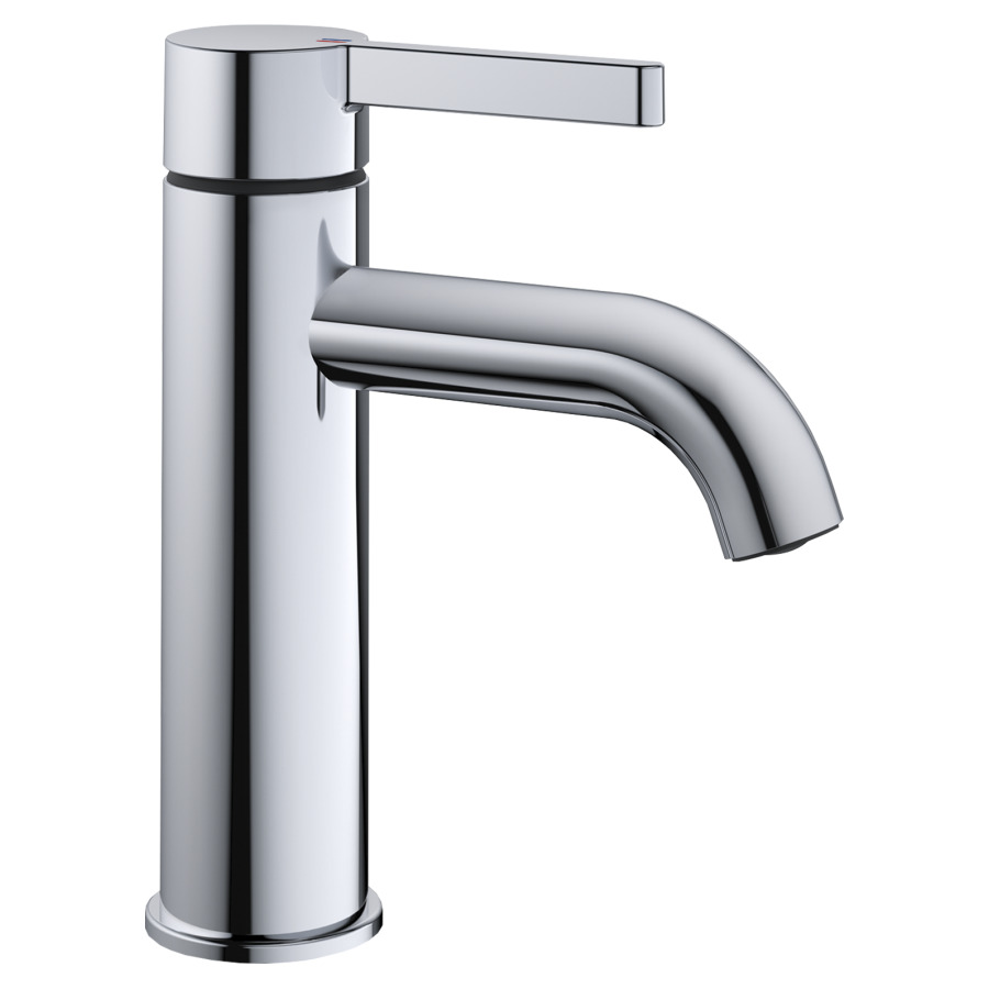 Mélangeur de lavabo BEVO 
saillie 115 mm, goulot fixe
EfficientControl, sans soupape d’écoulement
débit 5 (L/min)
tuyaux de raccordement flexibles 3/8"
groupe acoustique&nbsp;I, Classe d’énergie A