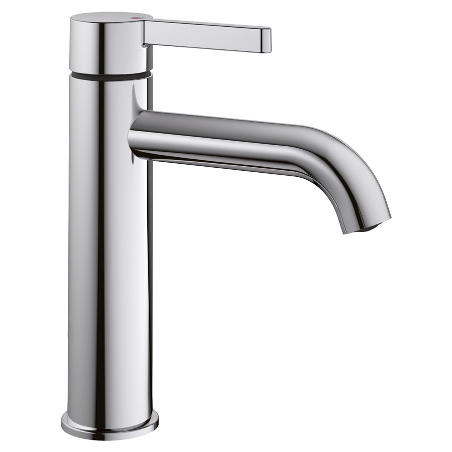 Mélangeur de lavabo BEVO 
saillie 140 mm, goulot fixe
CoolFix, EfficientControl
sans soupape d’écoulement
débit 5 (L/min)
tuyaux de raccordement flexibles 3/8"
groupe acoustique&nbsp;I, Classe d’énergie A