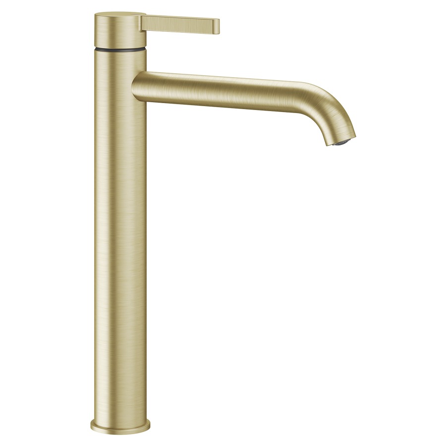 Mélangeur de lavabo BEVO 
saillie 195 mm, goulot fixe
pour lavabo à poser
H jusqu'à aérateur 242 mm
EcoProtect, sans soupape d’écoulement
débit 5 (L/min)
tuyaux de raccordement flexibles 3/8"
groupe acoustique&nbsp;I, Classe d’énergie A