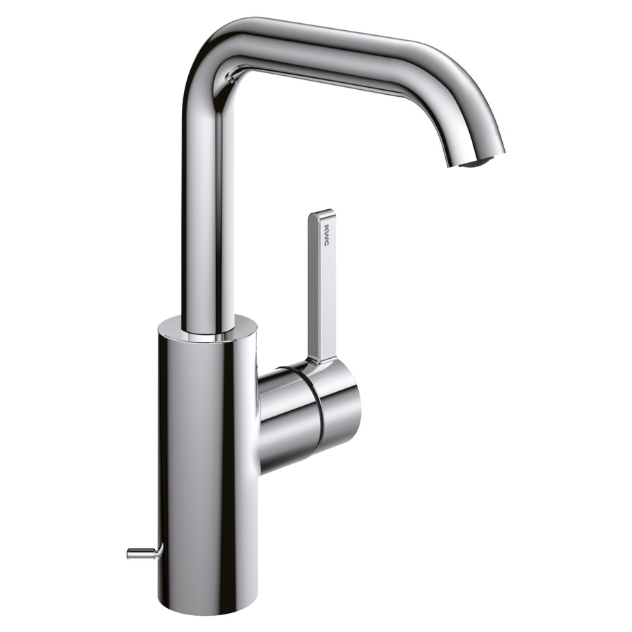 Mélangeur de lavabo BEVO 
saillie 160 mm, goulot orientable
H jusqu'à aérateur 221 mm
EfficientControl, avec soupape d’écoulement
débit 5 (L/min)
tuyaux de raccordement flexibles 3/8"
groupe acoustique&nbsp;I, Classe d’énergie A