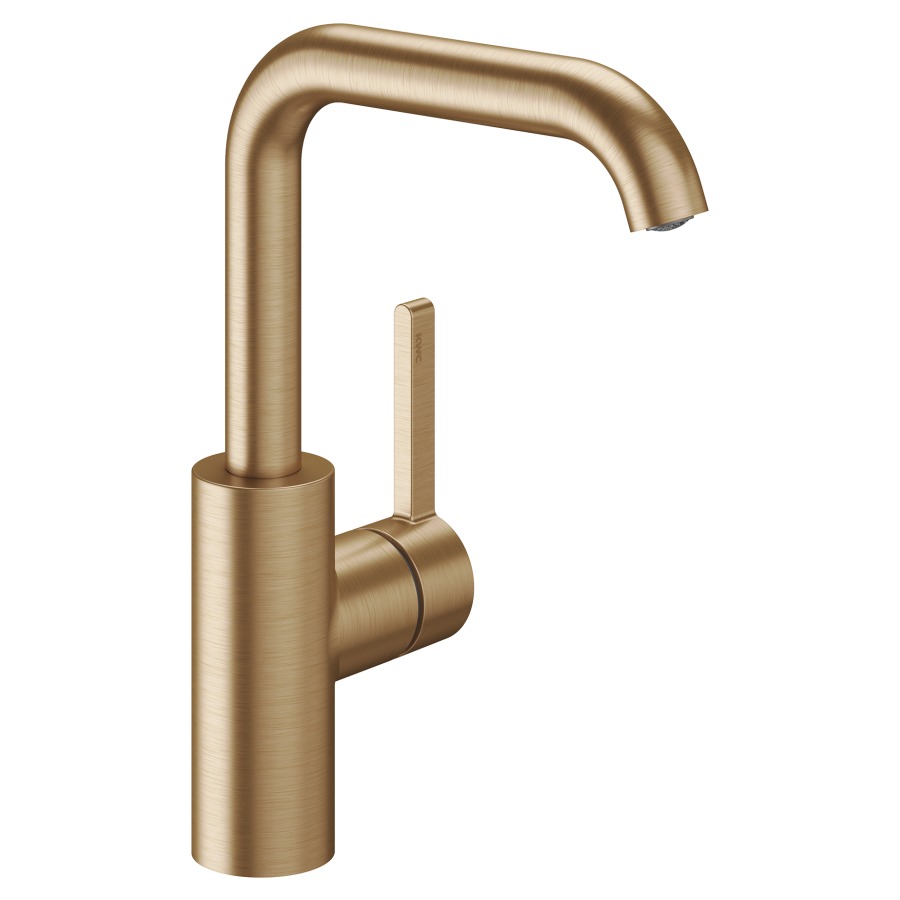 Mélangeur de lavabo BEVO 
saillie 160 mm, goulot orientable
H jusqu'à aérateur 221 mm
EcoProtect, sans soupape d’écoulement
débit 4.7 (L/min)
tuyaux de raccordement flexibles 3/8"
groupe acoustique&nbsp;I, Classe d’énergie A