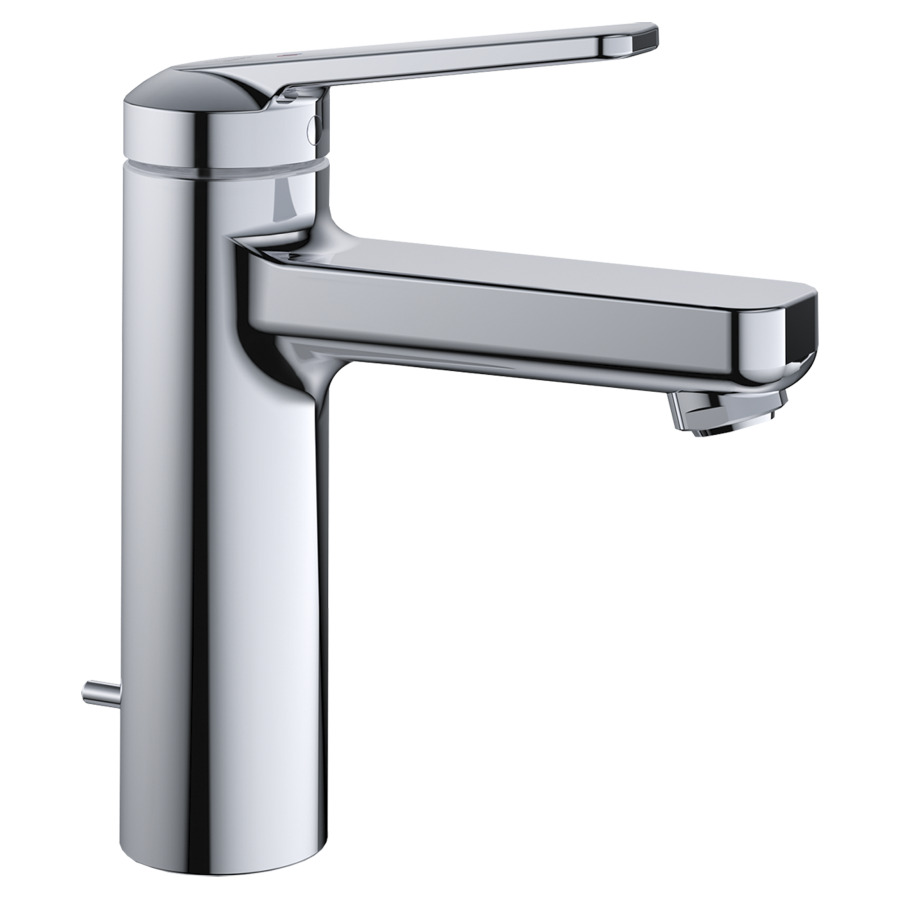 Mélangeur de lavabo DOMO 6.0 
saillie 125 mm, goulot fixe
CoolFix, EfficientControl
sans soupape d’écoulement
débit 4 (L/min)
tuyaux de raccordement flexibles 3/8"
groupe acoustique&nbsp;I, Classe d’énergie A