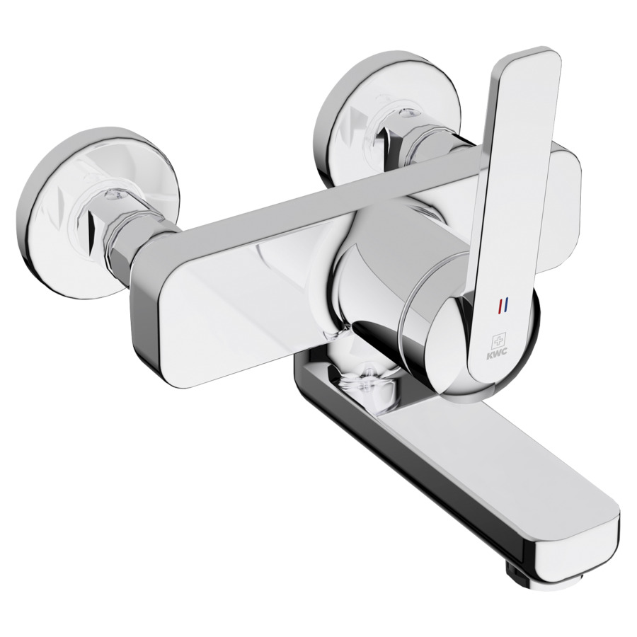 Mélangeur mural DOMO 6.0
E 120 mm, S 175 mm goulot
orientable, raccords d'arrêt
1/2" x 1/2"