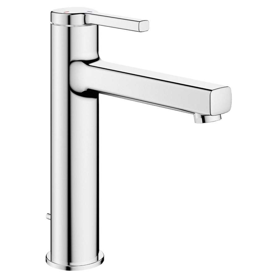 Mélangeur de lavabo AVA 2.0 
saillie 145 mm, goulot fixe
CoolFix, EcoProtect
avec vidage excentrique
débit 5 (L/min)
tuyaux de raccordement flexibles 3/8"
groupe acoustique&nbsp;I, Classe d’énergie A