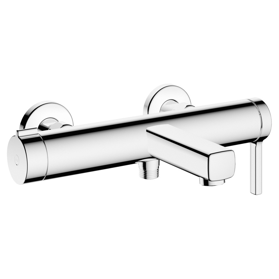 Mélangeur de bain AVA 2.0
E 153 mm, raccords d'arrêt
1/2" x 3/4"