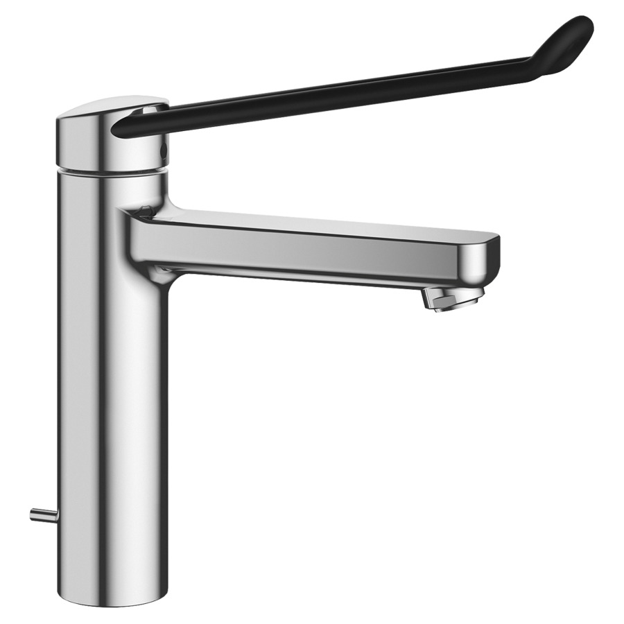 Mélangeur de lavabo VITA PRO
2.0
S 150 mm, goulot fixe, avec
levier long, vidage
excentrique