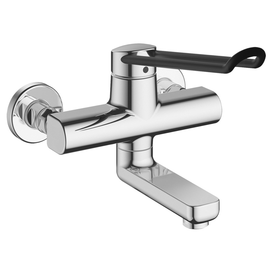 Mélangeur mural VITA PRO 2.0
E 153 mm, S 190 mm
goulot orientable, avec levier
long, raccords d'arrêt
1/2" x 1/2"