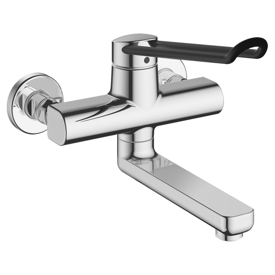 Mélangeur mural VITA PRO 2.0
E 153 mm, S 240 mm
goulot orientable, avec levier
long, raccords d'arrêt
1/2" x 1/2"