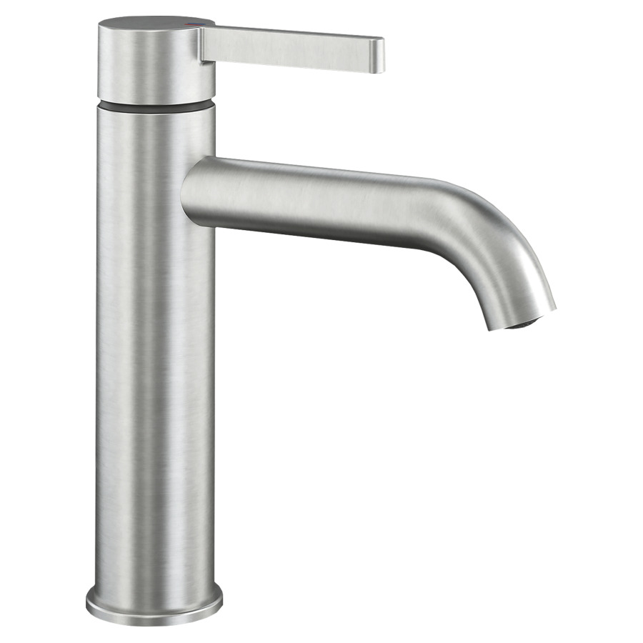 Mélangeur de lavabo BEVO 
saillie 140 mm, goulot fixe
EfficientControl
avec vidage Push-Open
débit 5 (L/min)
tuyaux de raccordement flexibles 3/8"
groupe acoustique&nbsp;I, Classe d’énergie A