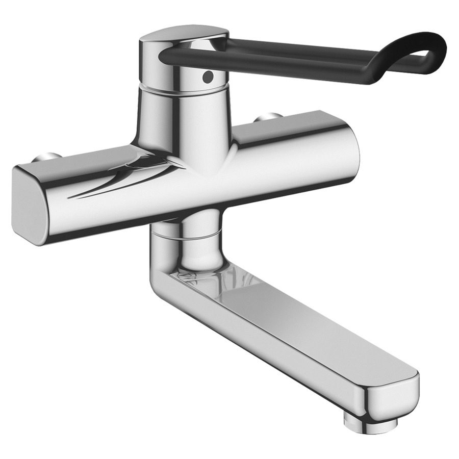 Mélangeur mural VITA PRO 2.0
E 153 mm, S 240 mm
goulot orientable, avec levier
long, nue