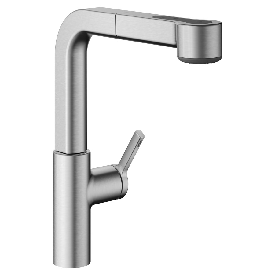 Spültischmischer AVA 2.0
A 225 mm Schwenkauslauf
Auszugbrause umstellbar
Bedienung seitlich, flexible
Anschlussschläuche 3/8"