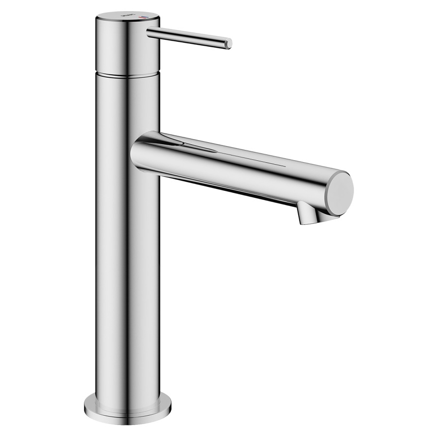 Mélangeur de lavabo ONO E
S 135 mm, goulot fixe
sans vidage, tuyaux de
raccordement flexibles 3/8"