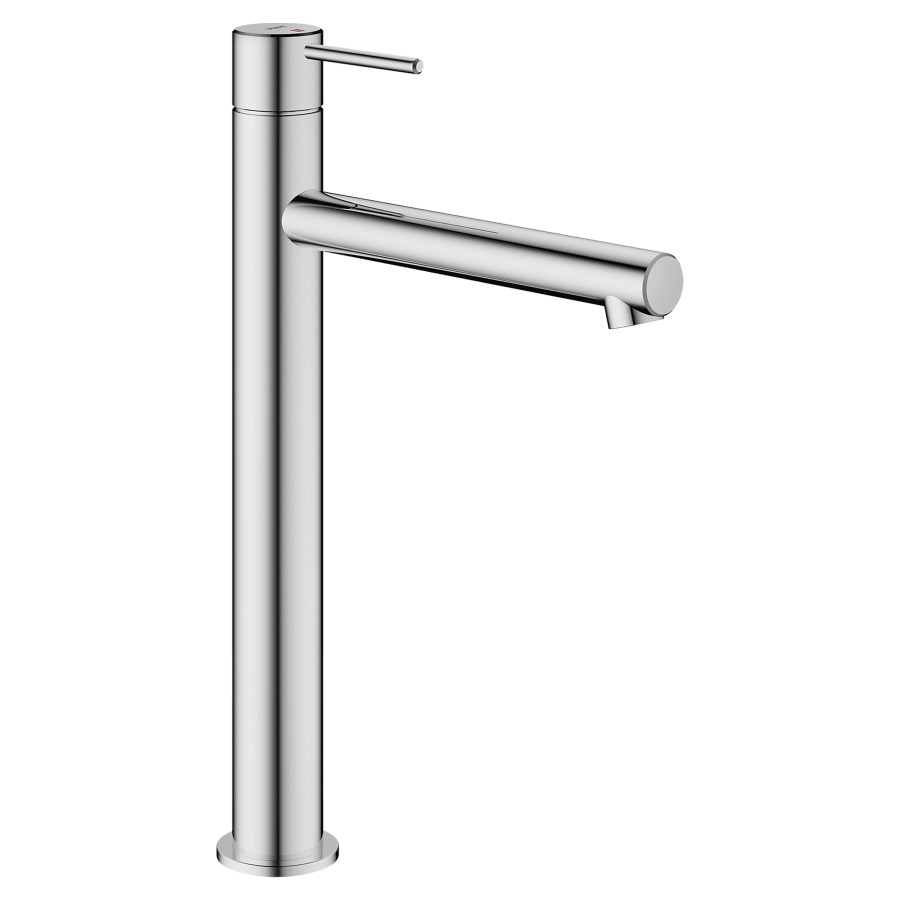 Mélangeur de lavabo ONO E
S 180 mm, goulot fixe
haute colonne
H jusqu'à aérateur 231 mm
H levier ouvert 342 mm
sans vidage, tuyaux de
raccordement flexibles 3/8"