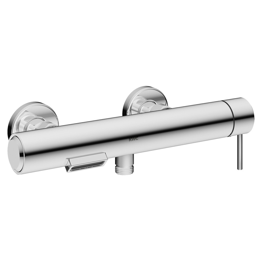 Mélangeur de bain ONO E
E 153 mm, raccords d'arrêt
1/2" x 3/4", utilisation
latérale
