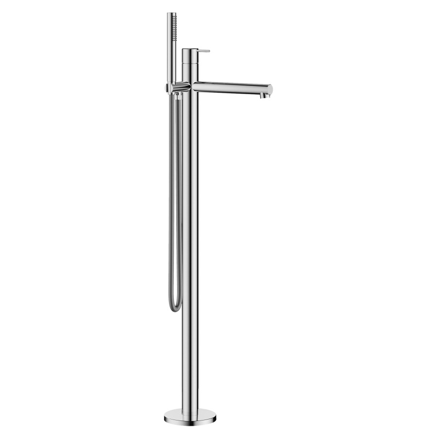 Mélangeur de bain ONO E
S 245 mm, goulot fixe
avec colonne pour montage
à pose libre, douche, tuyau de
douche 150 cm, sans corps à
encastrer 725 078