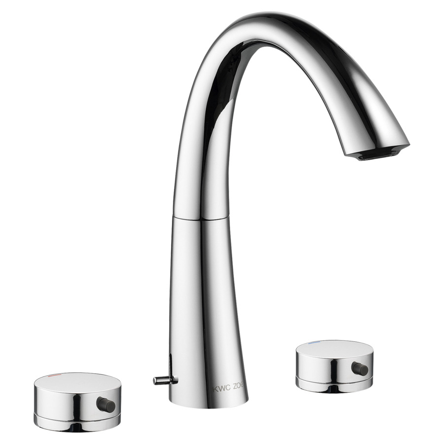 Batterie lavabo à 3 trous ZOE
S 150 mm, goulot fixe
sans vidage
groupe acoustique I