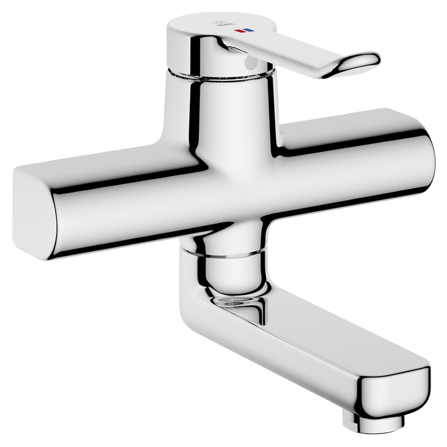 Wandmischer VITA 2.0
AD 153 mm, Ausladung 190 mm
EfficientControl, Schwenkauslauf 90°
ohne Verschraubungen