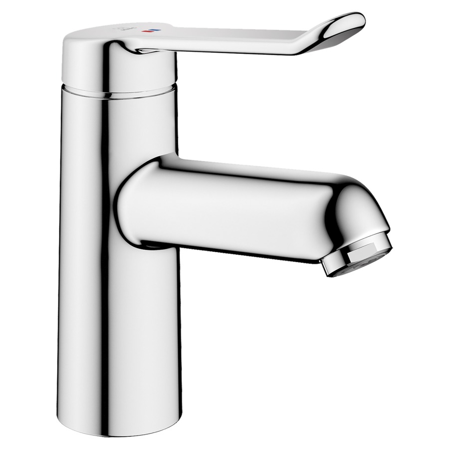Waschtischmischer VITA 2.0
Ausladung 140 mm, Auslauf fest
mit Ablaufventil
EfficientControl
Durchflussmenge 5.8 (L/min)
flexible Anschlussschläuche 3/8"
Geräuschgruppe I, Energieklasse A