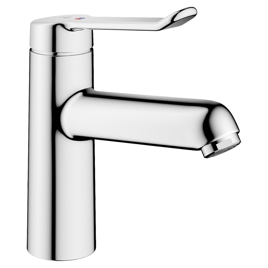 Waschtischmischer VITA 2.0
Ausladung 120 mm, Auslauf fest
ohne Ablaufventil
EfficientControl
Durchflussmenge 5.8 (L/min)
flexible Anschlussschläuche 3/8"
Geräuschgruppe I, Energieklasse A