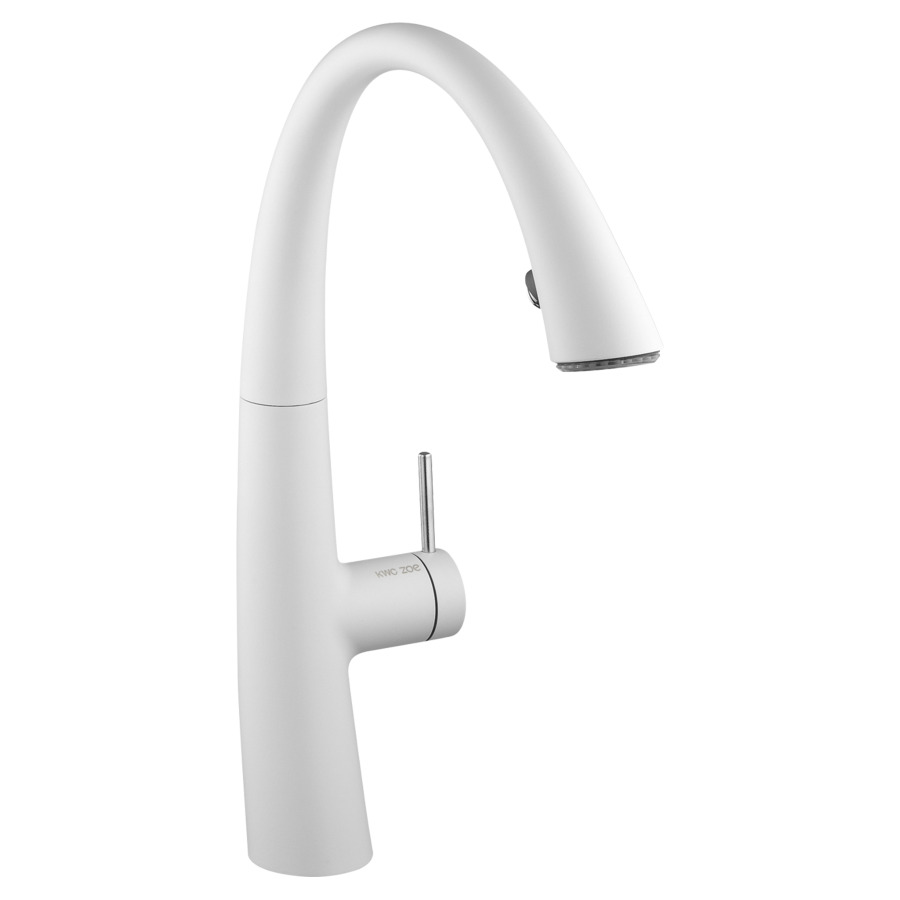 Mélangeur évier ZOE LUMINAQUA
LED S 215 mm goulot orientable
unité d'eau et de lumière
extensible 50 cm, commande
latérale à droite, touche
pour lumière, transformateur
100-240/6,75 V, débit 8 l/min
tuyaux de raccordement
flexibles 3/8", groupe
acoustique II