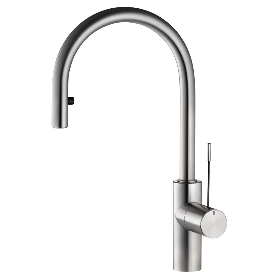 Mélangeur d'évier ONO
S 200 mm goulot orientable
Neoperl extensible, commande
latérale, tuyaux de
raccordement flexibles 3/8"
groupe acoustique II