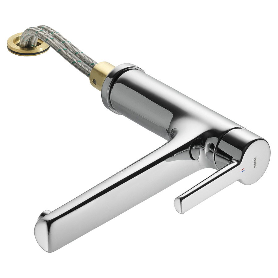 Mélangeur d'évier SUNO
S 225 mm goulot orientable
robinetterie amovible, tuyaux
de raccordement flexibles
3/8"