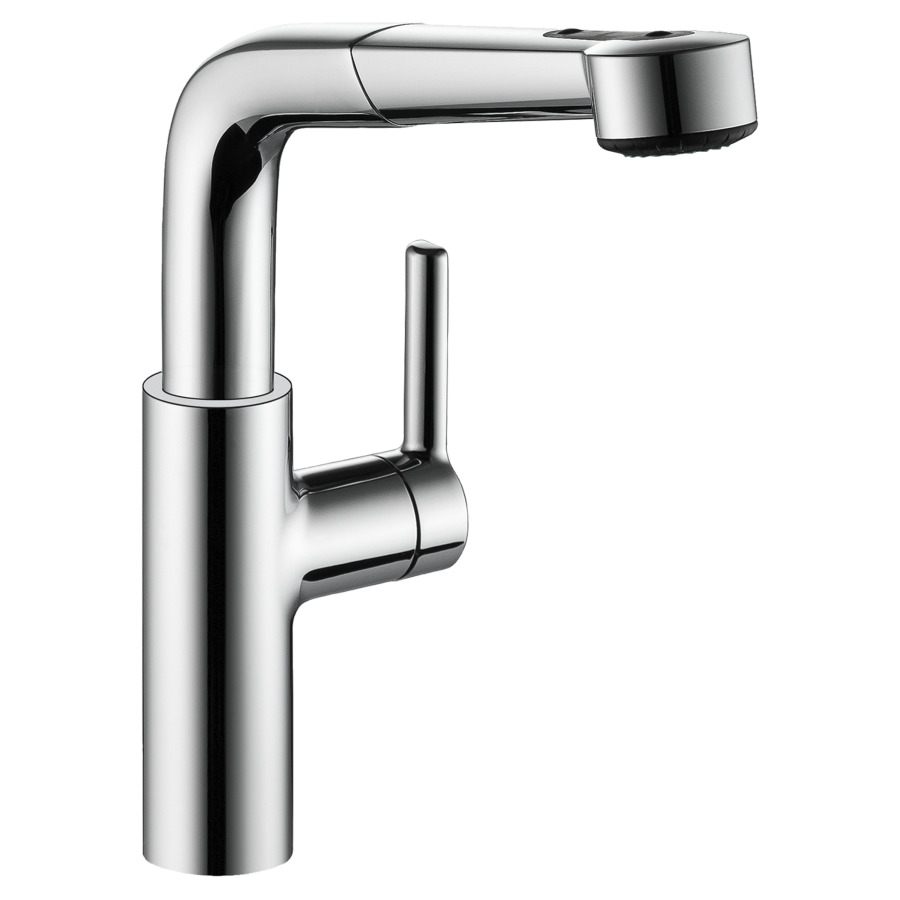 Mélangeur d'évier SUNO
S 225 mm goulot orientable
douche extensible réglable
commande latérale, tuyaux
de raccordement flexibles 3/8"