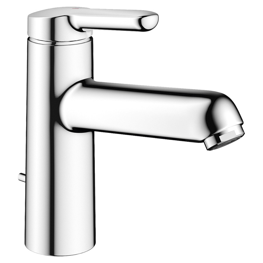 Mélangeur de lavabo WAMAS 2.0
S 140 mm, goulot fixe sans
vidage, avec tirette de vidage
tuyaux de raccordement
flexibles 3/8"