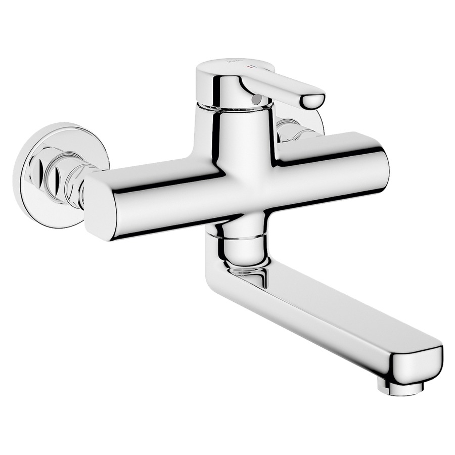 Mélangeur mural WAMAS 2.0
E 153 mm, S 240 mm goulot
orientable, raccords d'arrêt
1/2" x 1/2"
