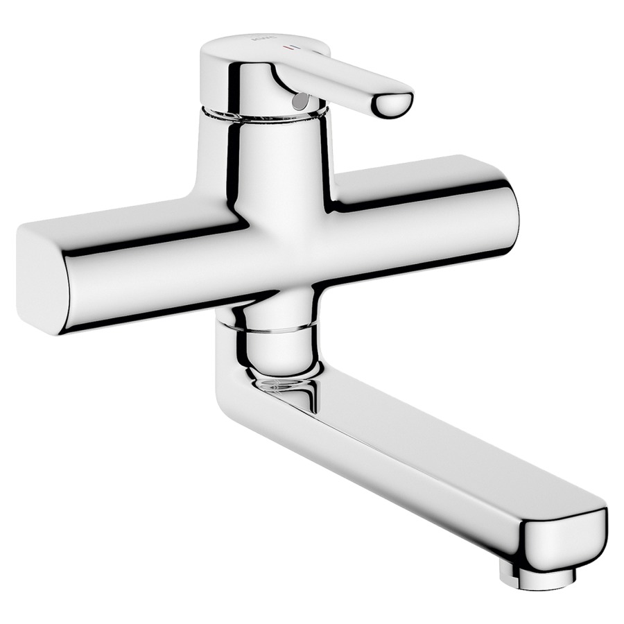 Mélangeur mural WAMAS 2.0
E 153 mm, S 240 mm goulot
orientable, sans raccords