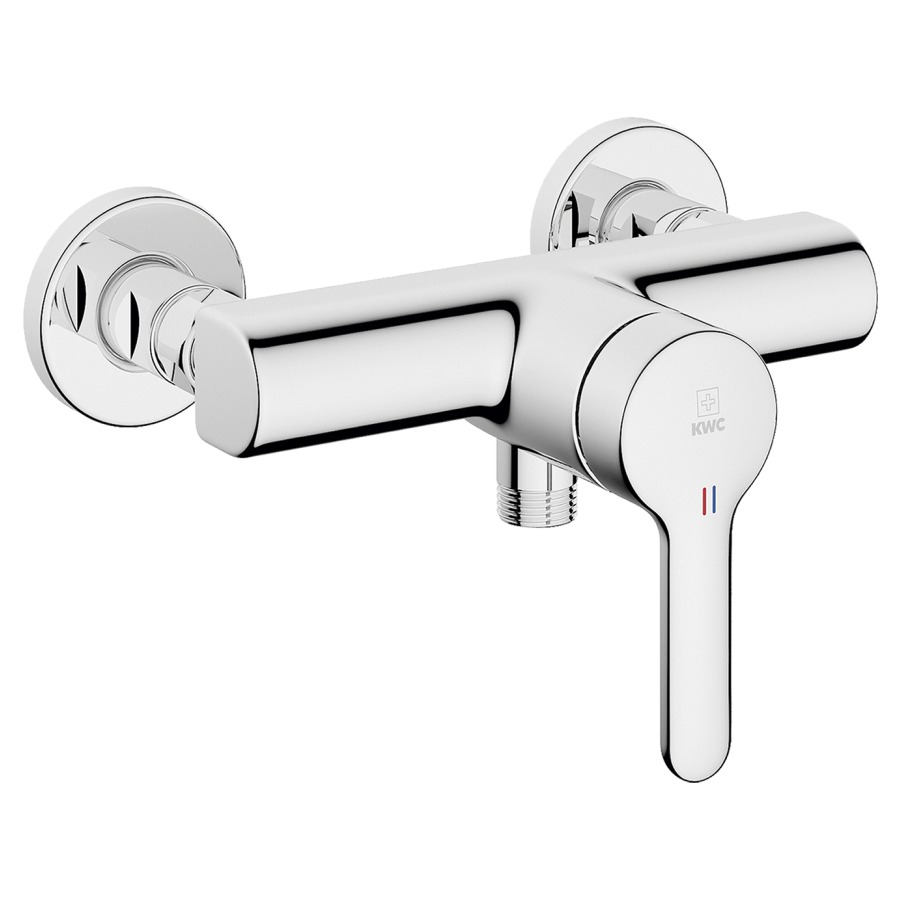 Mélangeur de douche WAMAS 2.0
E 153 mm, raccords d'arrêt
1/2" x 1/2", sans douche et
tuyau de douche
