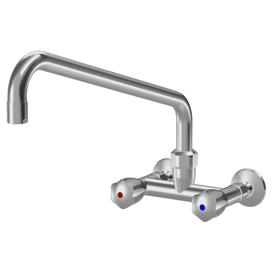 Batterie murale GASTRO 
AP, E 153 mm, saillie 450 mm
goulot orientable dessus
débit 120 (L/min)
raccords à vis 3/4" x 3/4"
groupe acoustique&nbsp;U