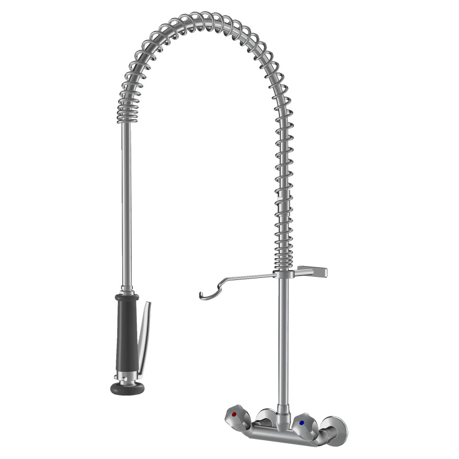 Batterie murale GASTRO 
AP, E 153 mm, douche lave-vaisselle
débit 15 (L/min)
raccords d’arrêt 1/2" x 3/4"
groupe acoustique&nbsp;I