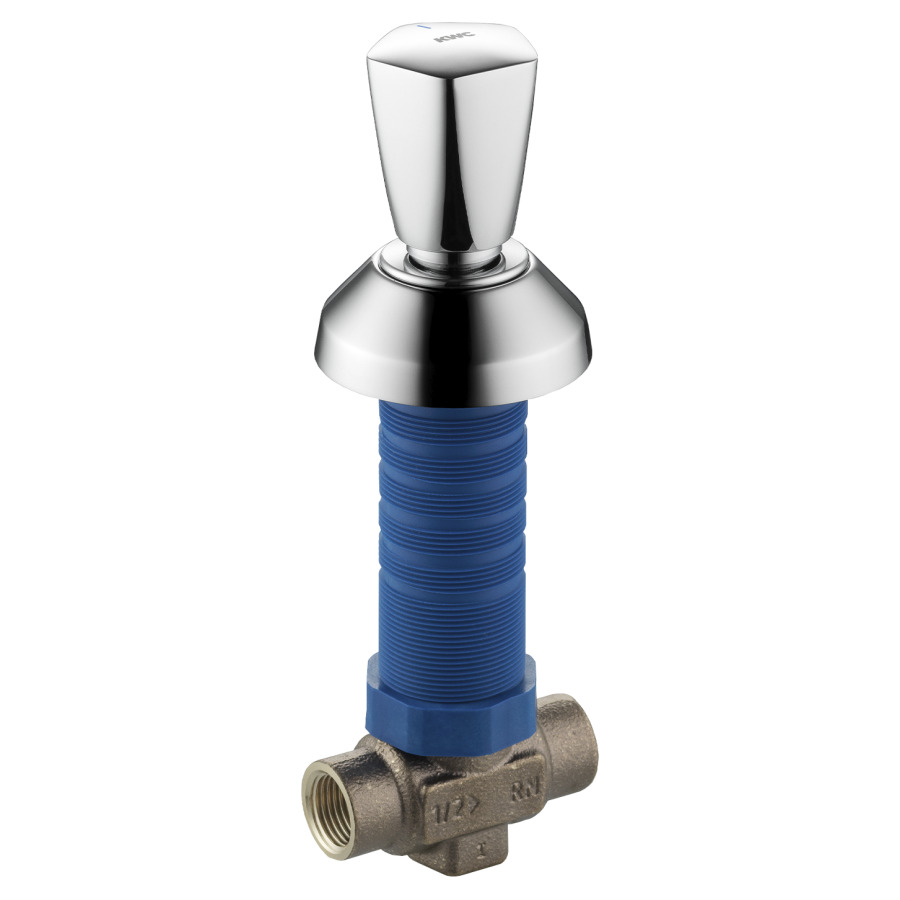 Robinet d'arrêt KWC UP
3/4", poignée encliquetable
bleu