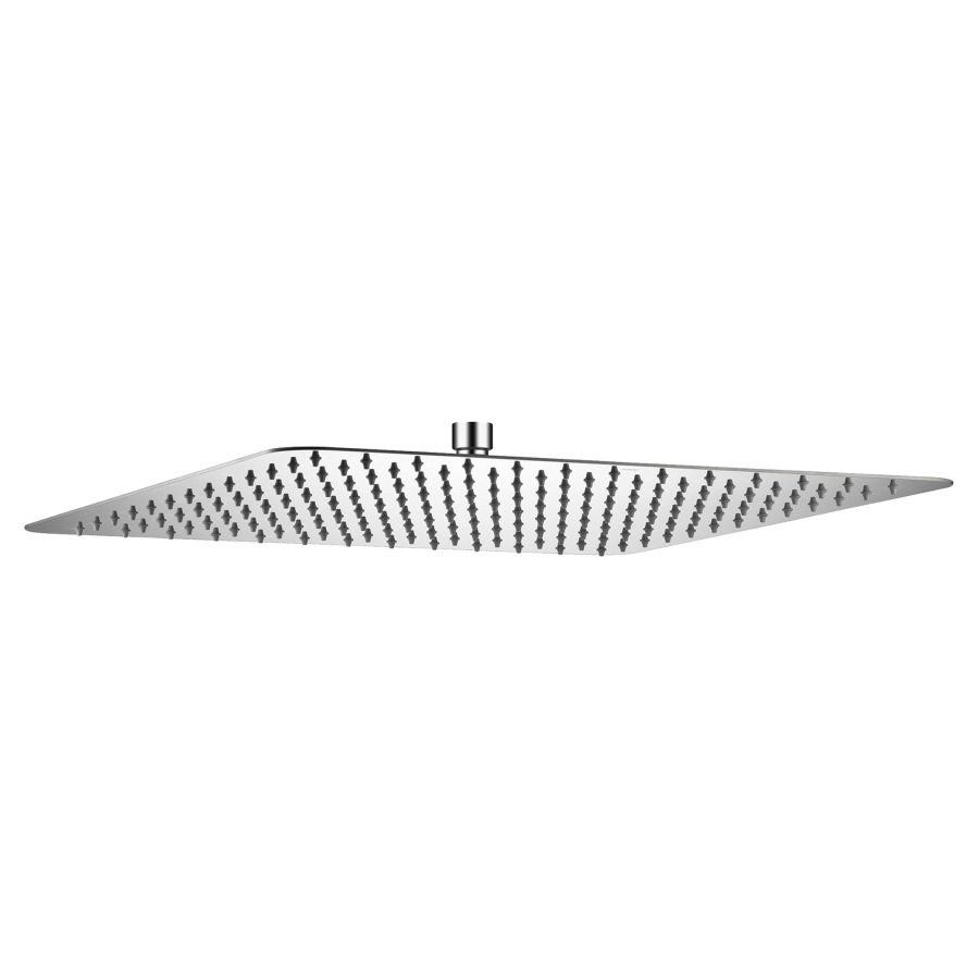 Pomme de douche KWC PIATTO-X Q
40 x 40 cm, 1/2", acier
inoxydable, avec rotule, sans
bras de douche murale/plafond