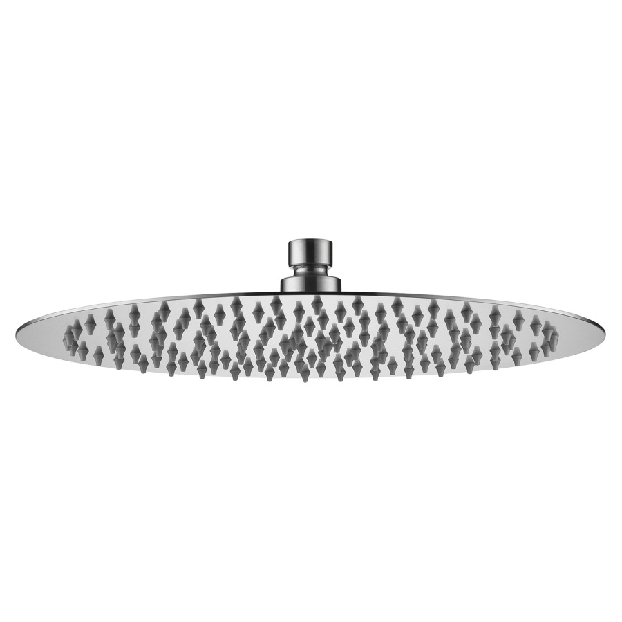 Pomme de douche KWC Piatto-X R
D 30 cm, 1/2"
Acier inoxydable, ronde
débit 18 (L/min)
avec rotule, sans bras
de douche murale/plafond
groupe acoustique&nbsp;II, Classe d’énergie D