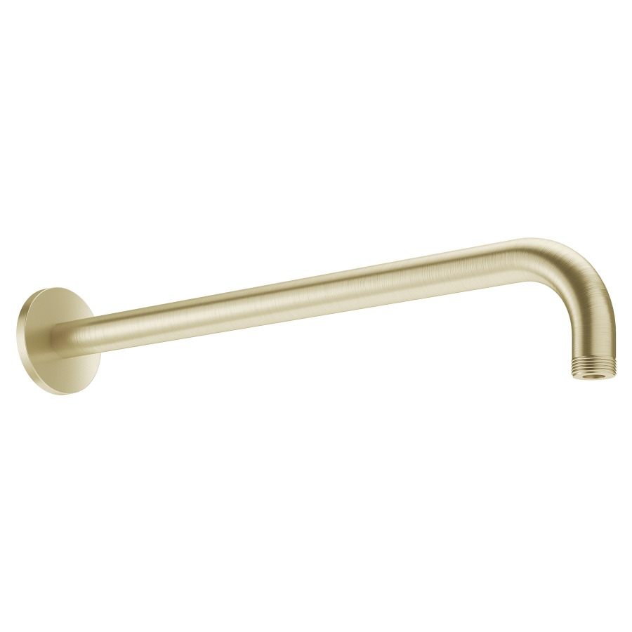 Bras murale de douche KWC
1/2", L 35,2 cm
modèle coude rond
avec rosace ronde, adapté pour
tous les pomme de douches