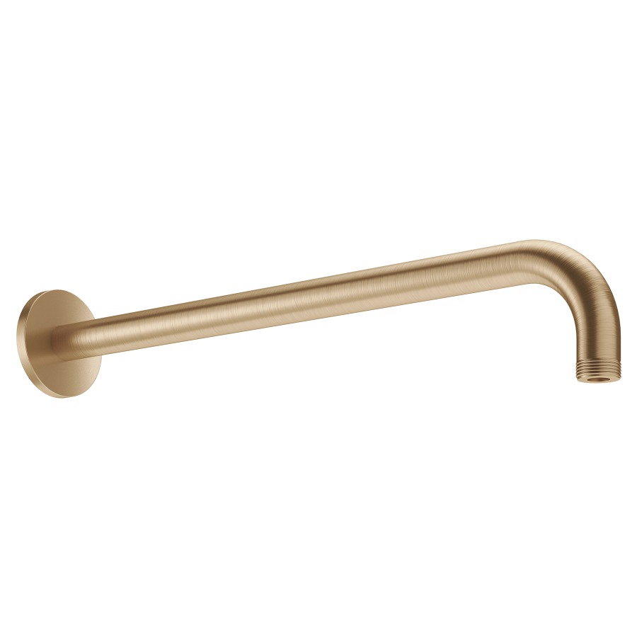 Bras murale de douche KWC
1/2", L 35,2 cm
modèle coude rond
avec rosace ronde, adapté pour
tous les pomme de douches