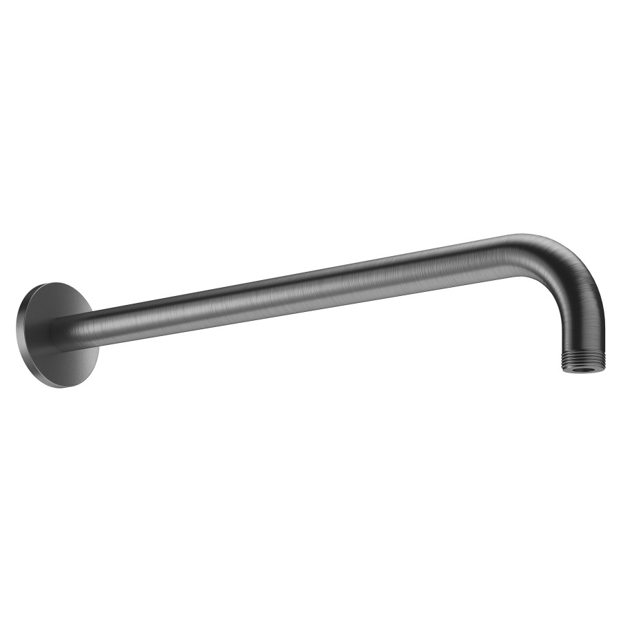 Bras murale de douche KWC
1/2", L 35,2 cm
modèle coude rond
avec rosace ronde, adapté pour
tous les pomme de douches
