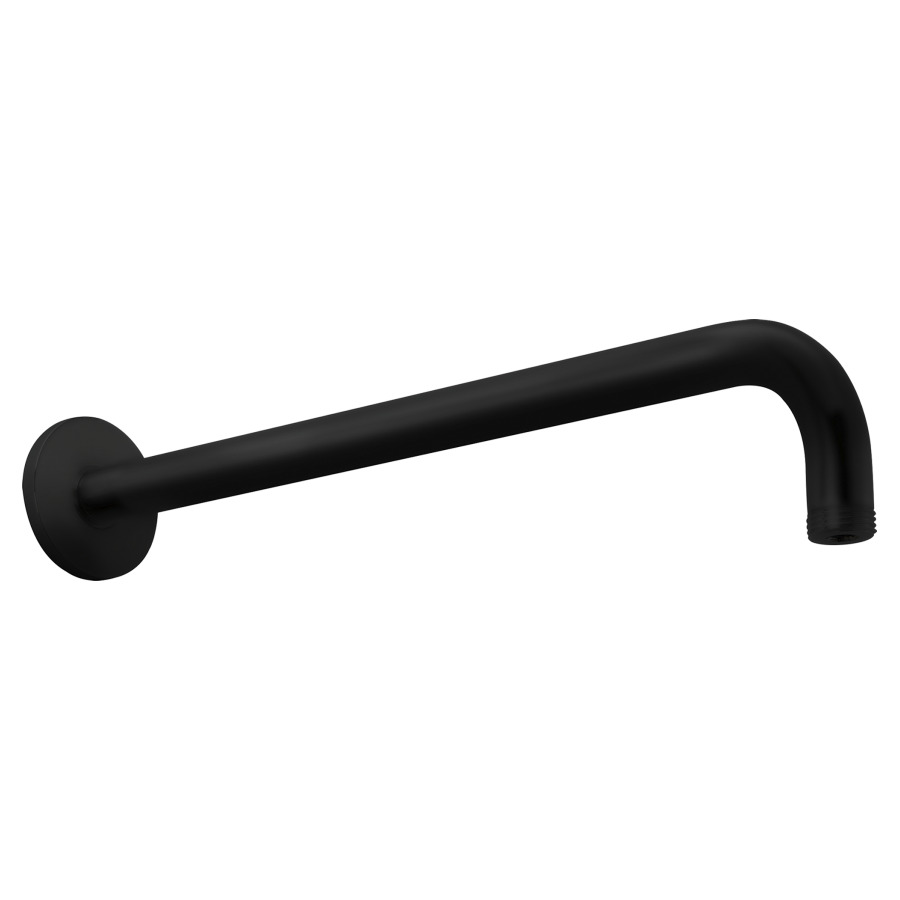 Bras murale de douche KWC
1/2", L 35,2 cm
modèle coude rond
avec rosace ronde, adapté pour
tous les pomme de douches