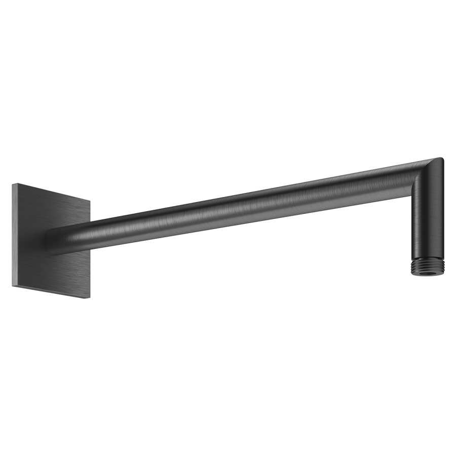 Bras murale de douche KWC
1/2", L 35,2 cm
modèle coude anguleux
avec rosace carrée, adapté
pour tous les pomme de douches