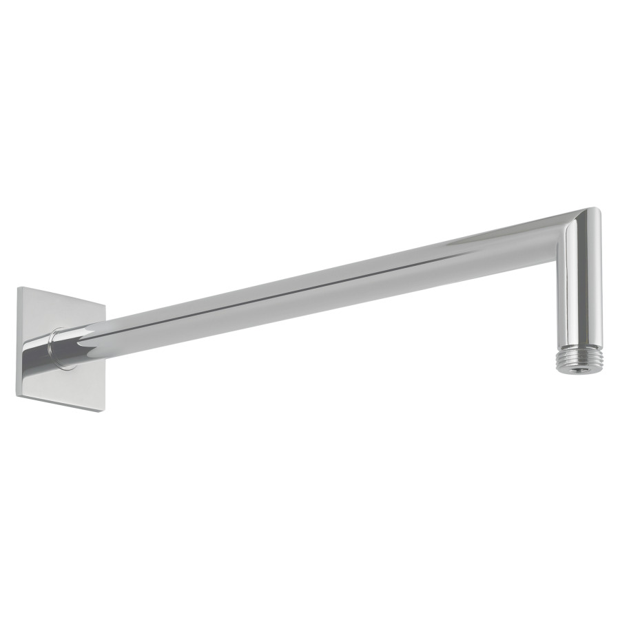 Bras murale de douche KWC
1/2", L 35,2 cm
modèle coude anguleux
avec rosace carrée, adapté
pour tous les pomme de douches