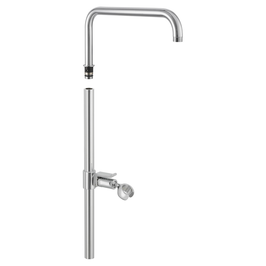 Montageset KWC
für Duschsystem KWC, mit
wasserführender Duschen-
gleitstange L 110 cm
Gelenkhalter, Brausenarm
schwenkbar A 30 cm
Geräuschgruppe NT