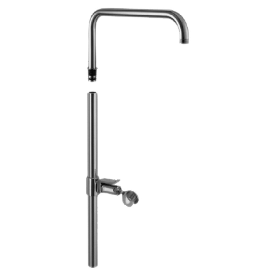 Set de montage KWC
pour système de douche KWC
avec glissière aquifère
L 110 cm, support à rotule
bras de douche mobile S 40 cm
groupe acoustique NT