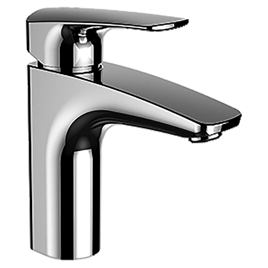 Mélangeur de lavabo LAURIN
ECO+, S 106 mm, goulot fixe
sans vidage