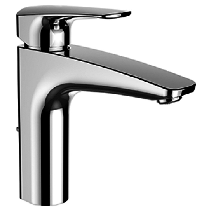 Mélangeur de lavabo LAURIN
ECO+, S 130 mm, goulot fixe
vidage excentrique