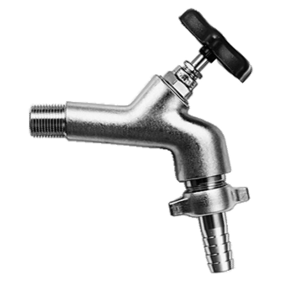 Robinet de jardin SIGA
1/2", volant
dispositif d'antisiphonnage
raccord porte-caoutchouc
groupe acoustique I