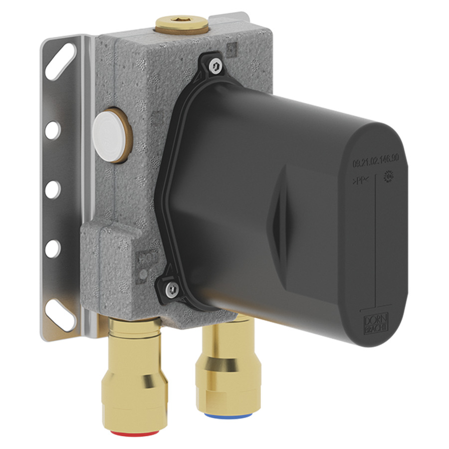 Corps à encastrer DORNBRACHT
1/2", avec réglage de quantité
pour thermostat UP
groupe acoustique I