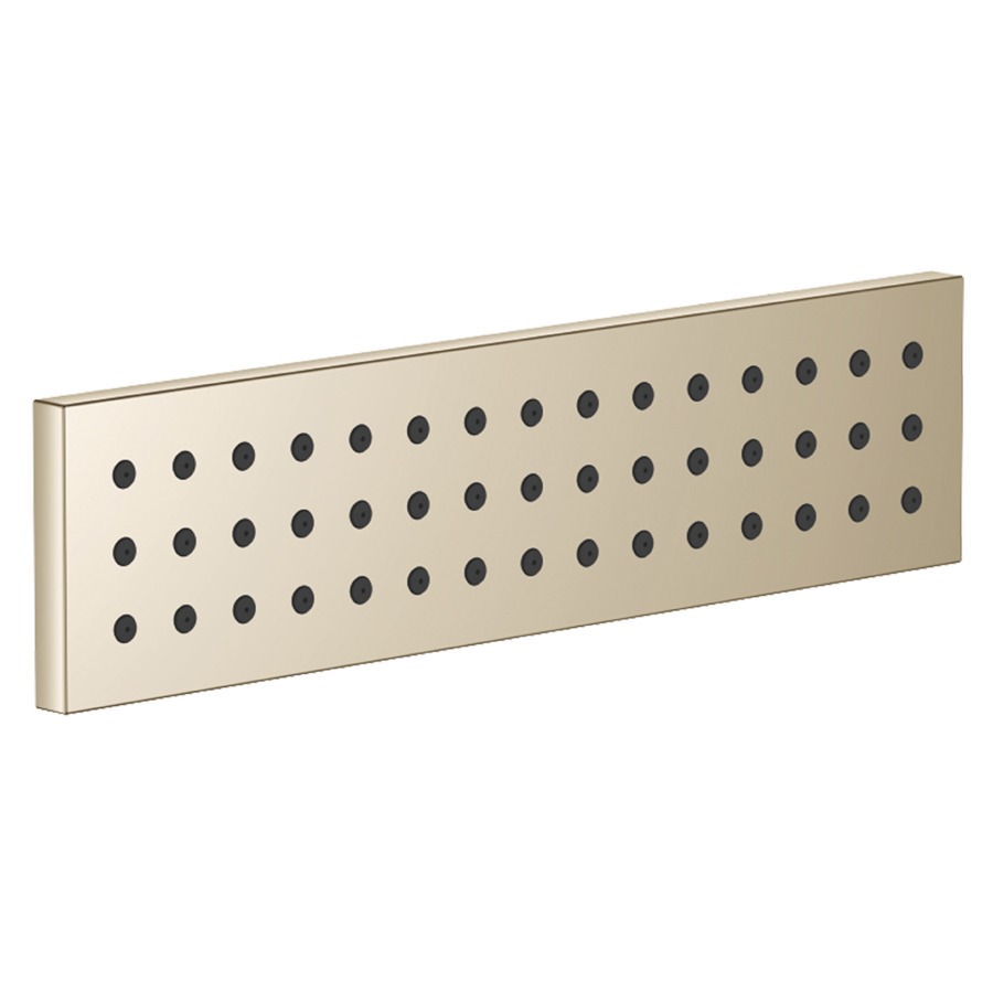 Seitenbrause WATERBAR UP
Endmontageset
Abdeckplatte 240 x 60 mm
Antikalksystem
Durchflussmenge 6,5 l/min
ohne Wandeinbaukasten 751 065
