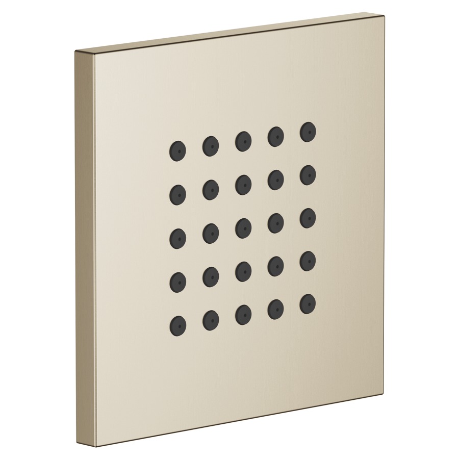 Douche latérale SYMETRICS/
DEQUE/MEM/SUPERNOVA
set de montage final
plaque de recouvrement
120 x 120 mm, système
anticalcaire, débit 6 l/min
sans corps à encastrer 751 044